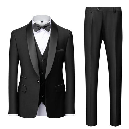 Dean – Three-Piece Men's Suit with Unique Collar