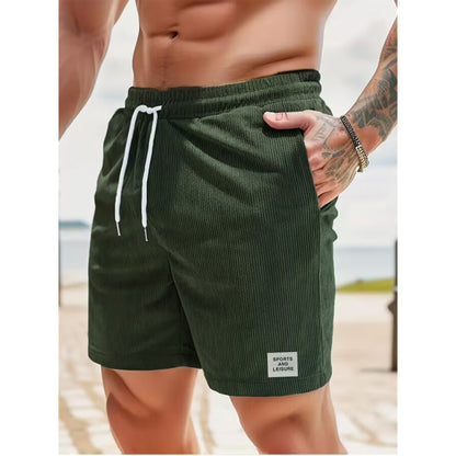 Colin – Summer Corduroy Sports Pants with Drawstring