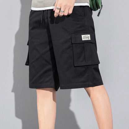 Dan – Casual Cargo Shorts with Drawstring and Multiple Pockets for Men