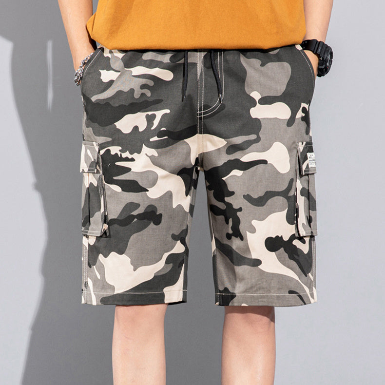 Dan – Casual Cargo Shorts with Drawstring and Multiple Pockets for Men