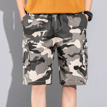 Dan – Casual Cargo Shorts with Drawstring and Multiple Pockets for Men