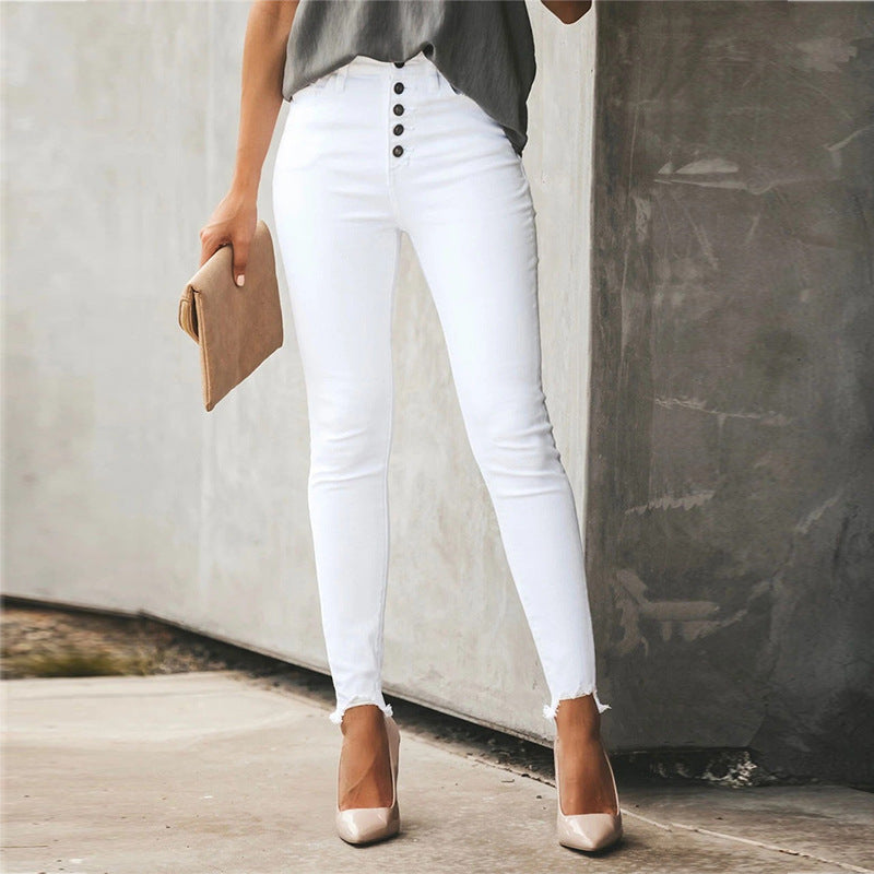 Leah – Casual Women's Solid Pants