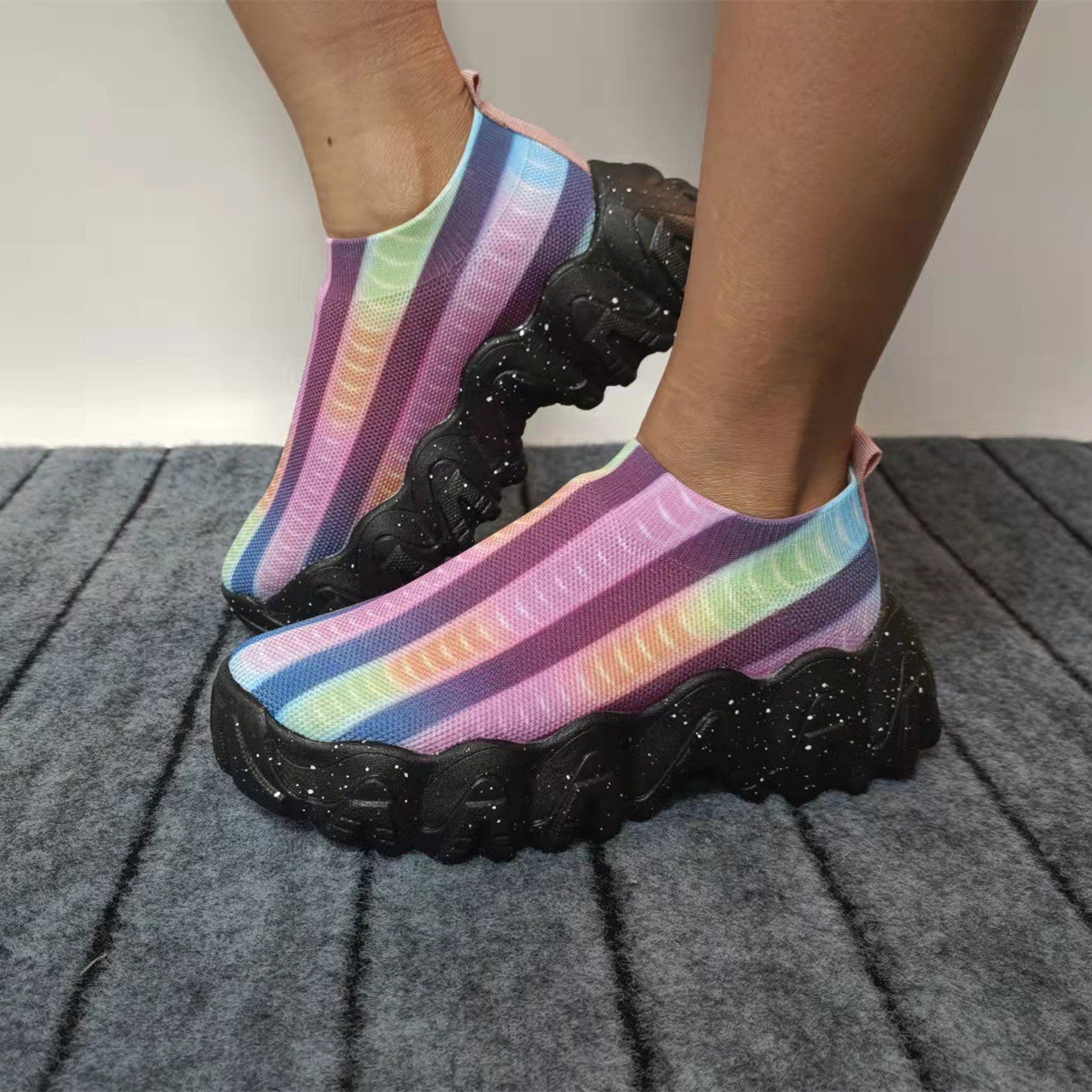 Marion – Colorful Women's Athletic Sneakers with Thick Soles