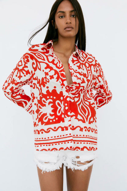 Imogen – Printed Women's Summer Blouse