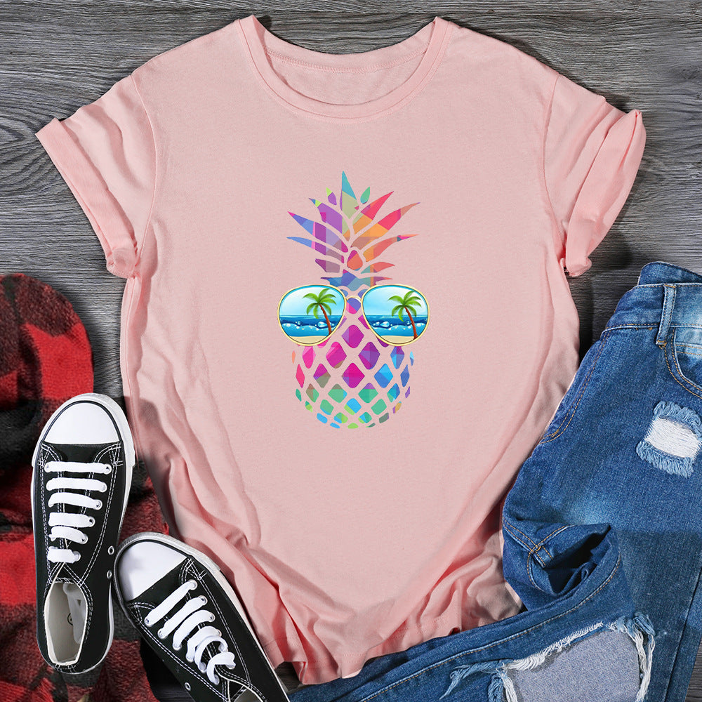 Melissa – Women's T-Shirt with Eye Pineapple Design
