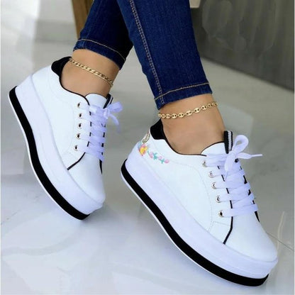 Jessica – Embroidered Women's Platform Sneakers