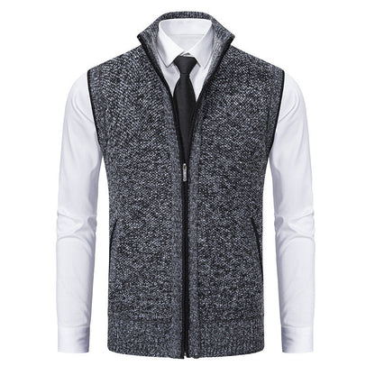 Albert – Men's Cardigan with Stand-Up Collar