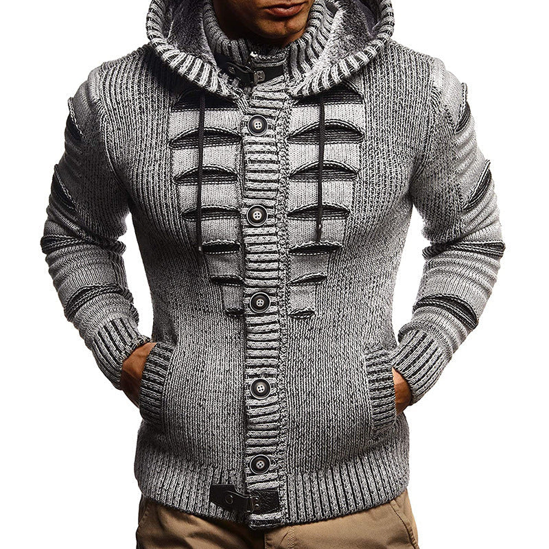 Stuart – Hooded Knit Jacket for Men