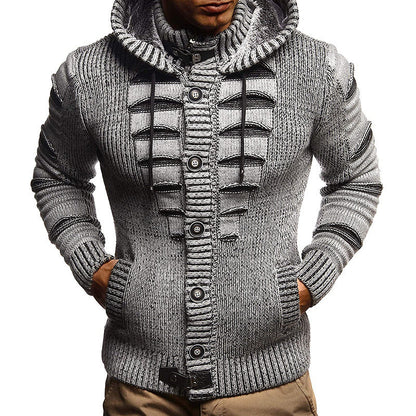 Stuart – Hooded Knit Jacket for Men