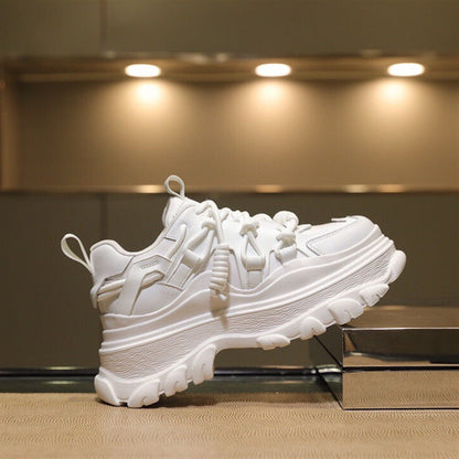 Rachael – Women's Fashion Casual Sneakers with Platform Sole in Vegan Leather