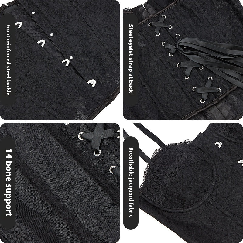 Amanda – Sexy Lace Waist-Sculpting Corset with Breathable Fabric