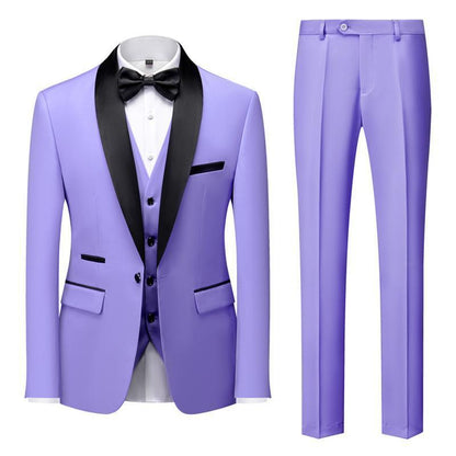 Dean – Three-Piece Men's Suit with Unique Collar