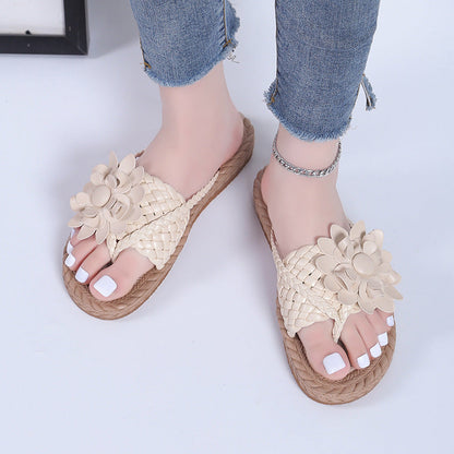 Mary – Floral Slippers for Beach and Outdoor