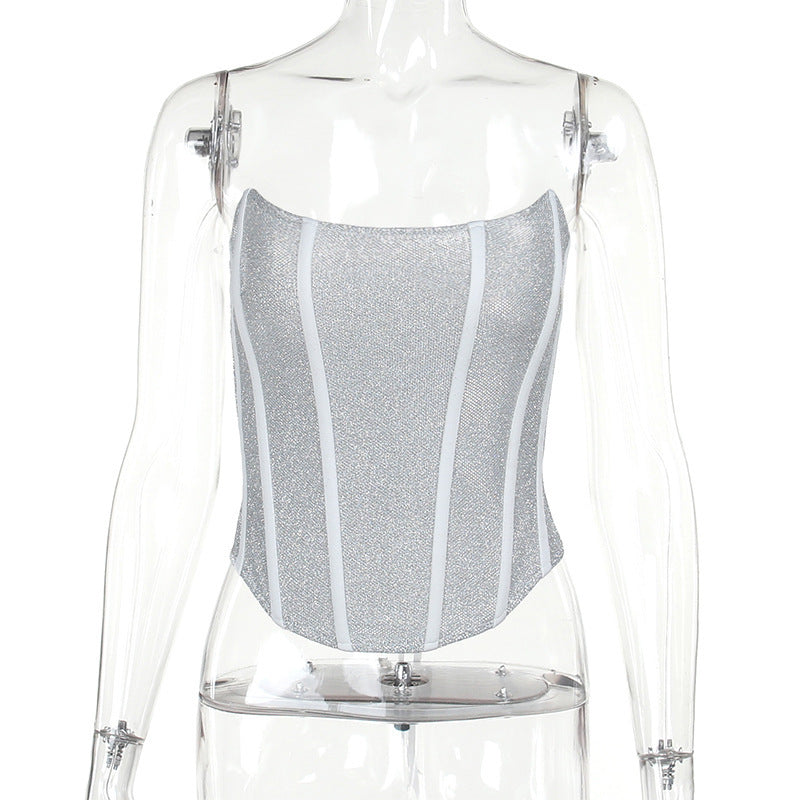Denise – Shiny Slimming Corset Tube Top
