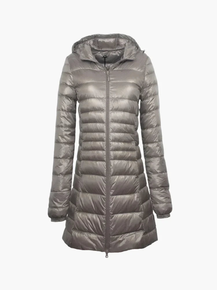 Rachael – Long Quilted Women's Winter Coat