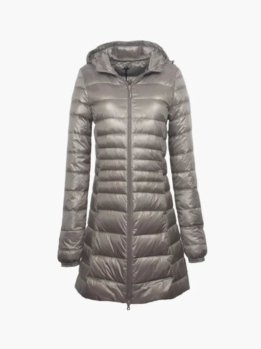 Rachael – Long Quilted Women's Winter Coat