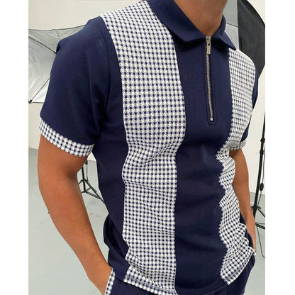 Jeff – Classic Men's Polo Shirt with Stripes