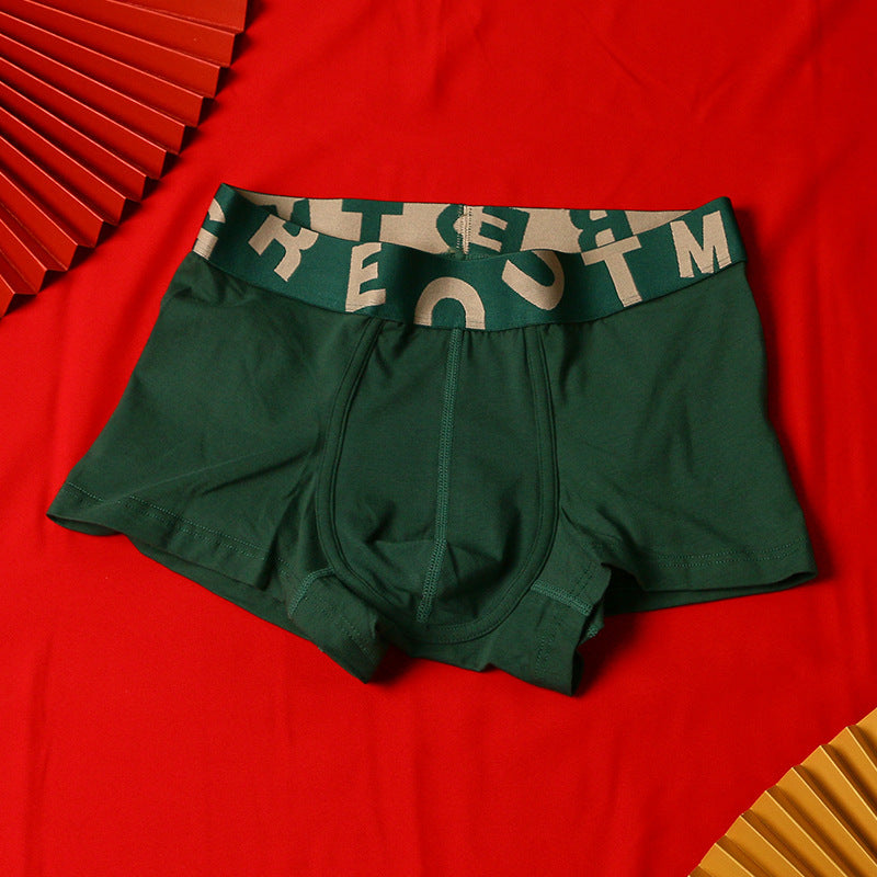 Jamie – Men's Underwear in Festive Red Cotton