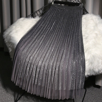 Shirley – Pleated Women's Skirt with Gradient