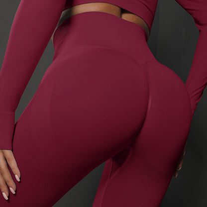 Amy – High-Waisted Seamless Yoga Pants in Solid Colors