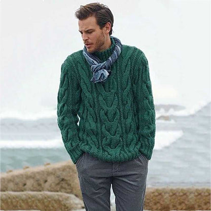 Louis – Long Men's Sweater with Padding
