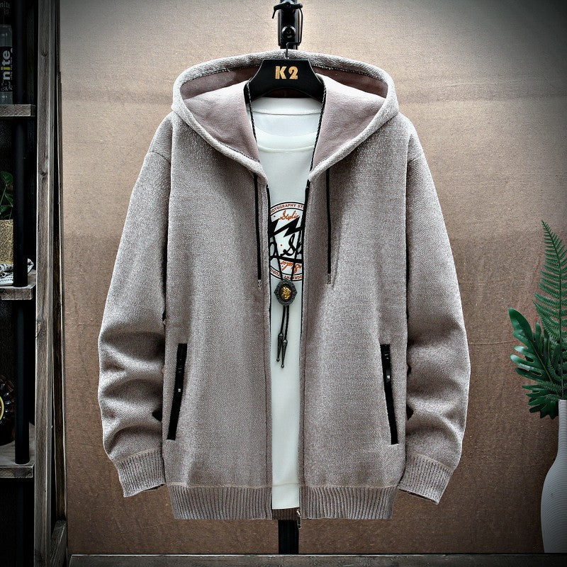 Kieran – Men's Stylish Cashmere Hoodie Cardigan