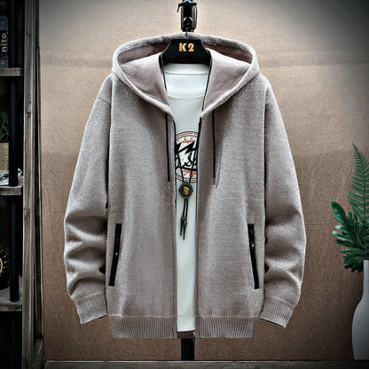 Kieran – Men's Stylish Cashmere Hoodie Cardigan