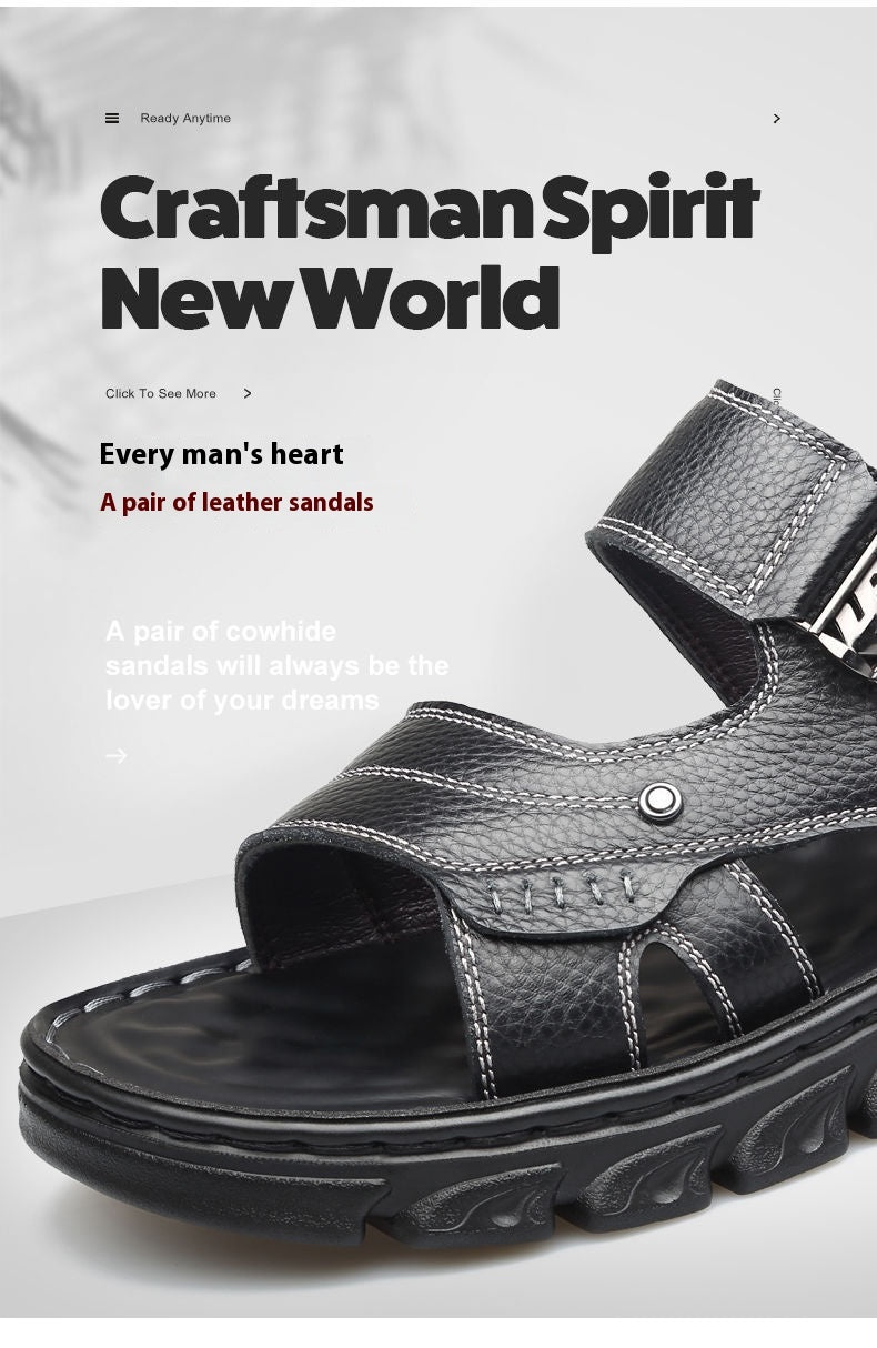 Alan – Comfortable Men's Sandals in Vegan Leather