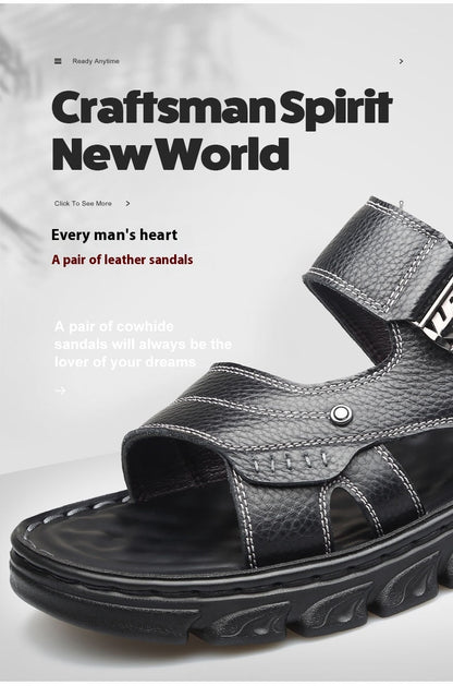 Alan – Comfortable Men's Sandals in Vegan Leather