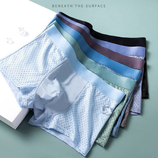 Geoffrey – Breathable Men's Boxers in Ice Silk