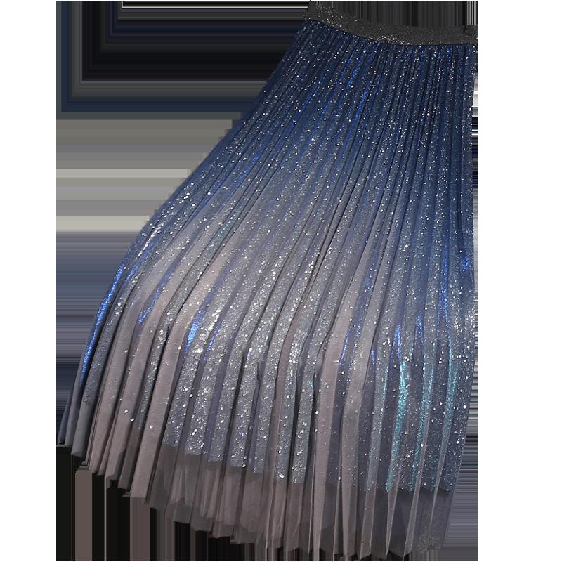 Shirley – Pleated Women's Skirt with Gradient