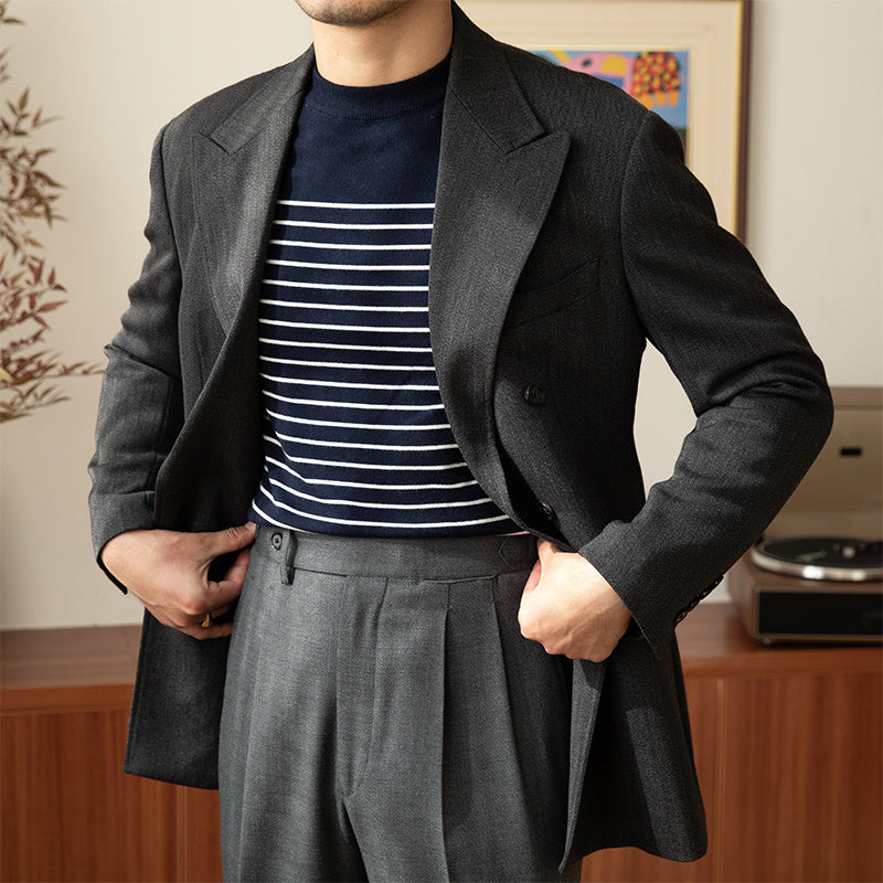 Brian – Vintage Crew Neck Sweater for Men