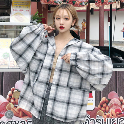Juliet – Oversized Plaid Shirt for Women