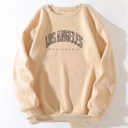 Sharon – Casual Crew Neck Sweater with Letter Print
