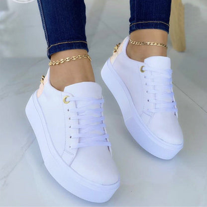Stephanie – Flat Sneakers with Chain Detailing for Women