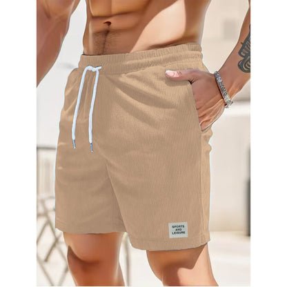 Colin – Summer Corduroy Sports Pants with Drawstring