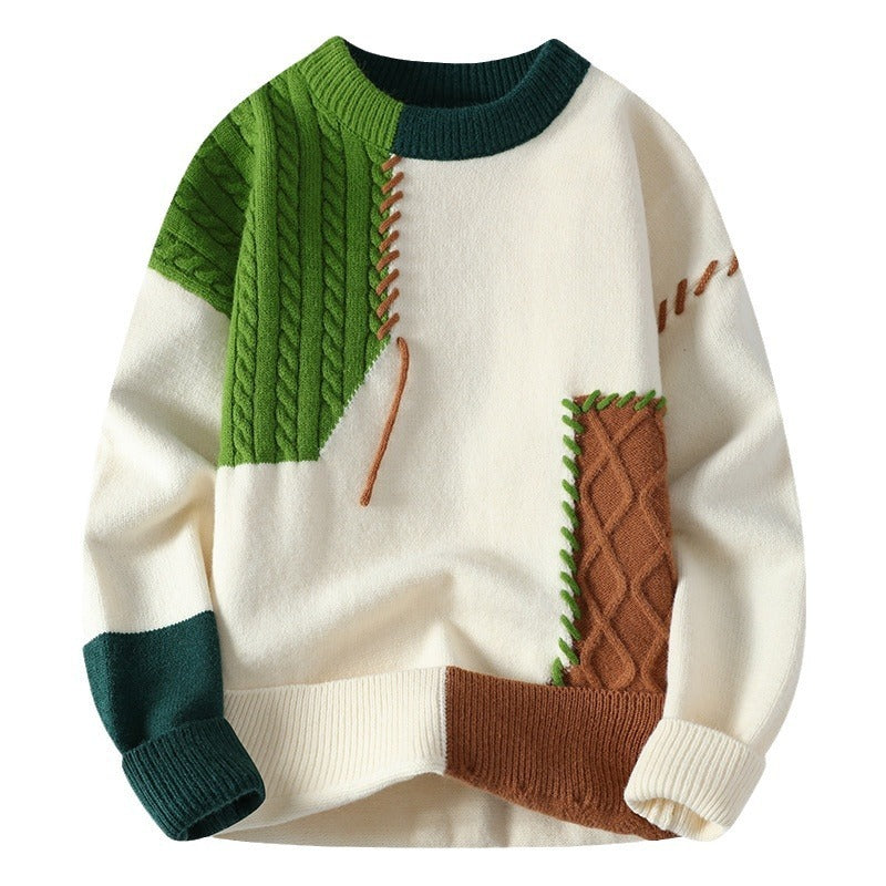Gareth – Men's Colorblock Long Sleeve Sweater